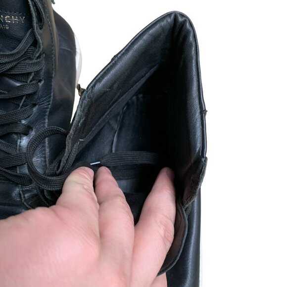 Rare Givenchy Codification Leather High Top Shoes Size 12 - Picture 9 of 16